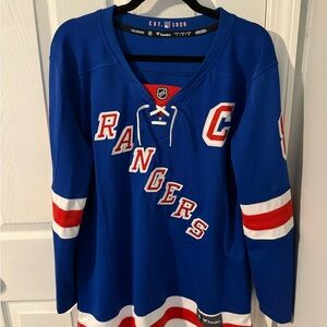 Blue New York Rangers Hockey Jersey